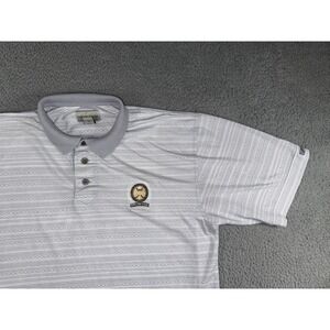 Vintage Cutter & Buck Polo Golf Shirt Men Large‎ Geometric Embroidered Logo